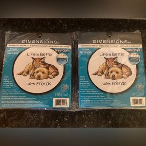 2 count Dimensions Life is Better with Friends Kit 72-74549 NEW